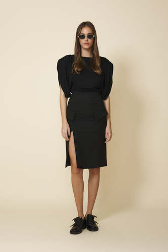 Black Midi Skirt - FW25 - PNK Casual