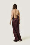 Brown Silk Backless Dress - SS26