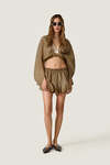 Wrap Kaki Blouse - SS26