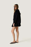 Black Oversized Cotton Blouse
