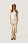 Light Yellow Cotton Tank Top - SS26