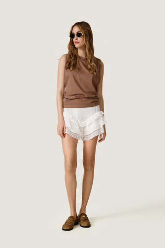 Cotton Brown Top - SS26 - PNK Casual