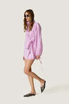 Light Purple wrap dress with long sleeves - SS26