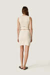 Beige Dress with a modern waist cut-out - SS26
