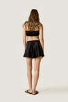 Silk Cropped Top with Thin Straps