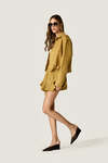 Relaxed-Fit Shirt with Adjustable Drawstring Hem