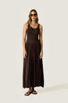Flowy maxi skirt with a side slit