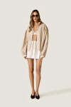 Wrap Mini Skirt with Side Tie Closure
