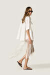 Off-White Sheer Lace Skirt