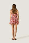 Floral Silk Blend Mini Skirt