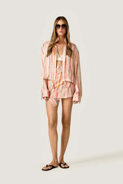 Orange Striped Shirt