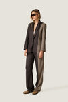 Dark and Light Brown Contrast Blazer