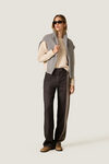 Dark and Light Brown Contrast Trousers