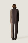 Dark and Light Brown Contrast Trousers