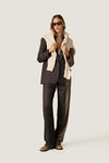 Dark and Light Brown Contrast Trousers