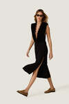 Draped Bodysuit with Lace