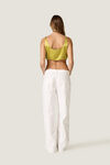 Lime Green Crop Top with Adjustable Tie