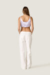 Lavender Crop Top with Adjustable Tie