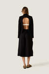 Black Midi Trousers with Side Slits