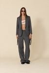 Grey Cutout Blazer