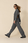 Grey Cutout Blazer